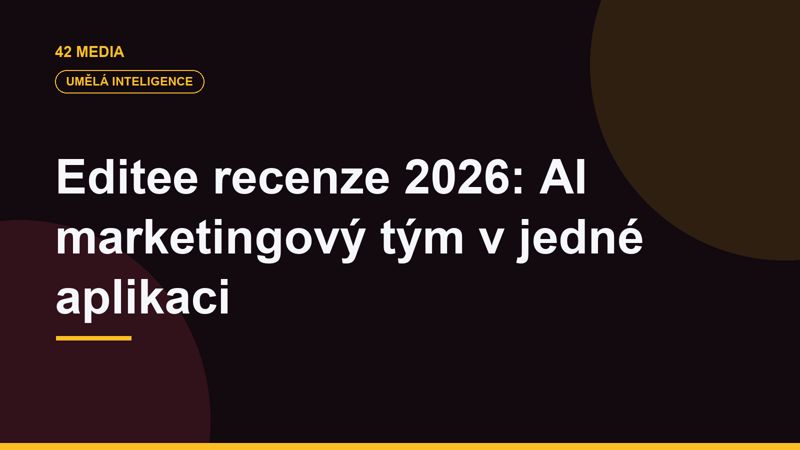 Editee recenze 2026: AI marketingový tým v jedné aplikaci